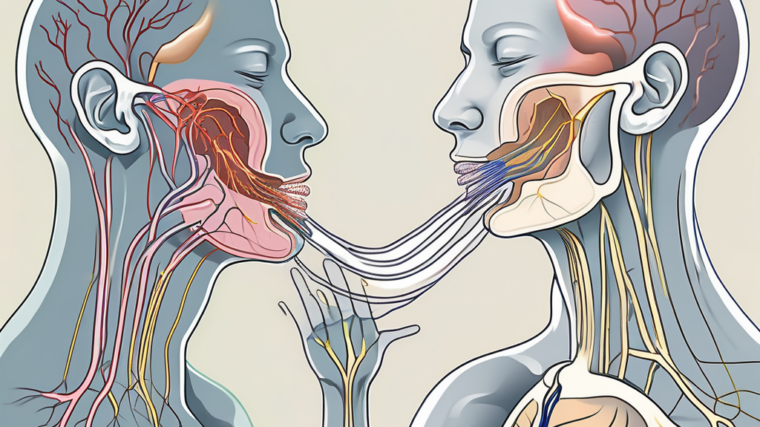 The glossopharyngeal nerve in relation to the tongue and throat