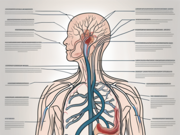 The glossopharyngeal nerve in a human body