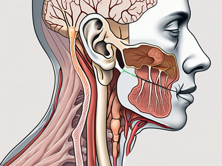 The human head and neck in cross-section