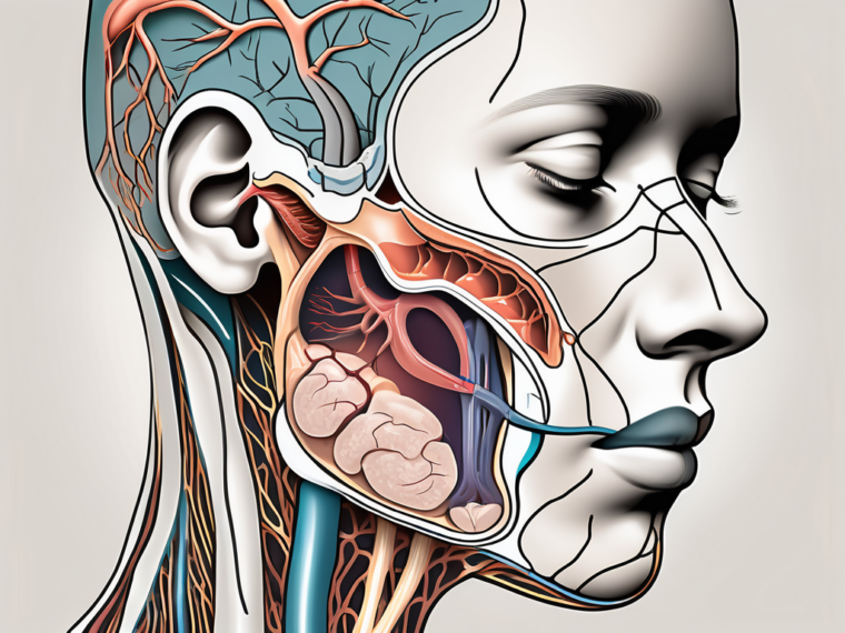 The human head and neck in cross-section