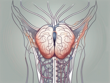 The glossopharyngeal nerve highlighting its connection to the tongue and throat