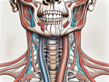 The glossopharyngeal nerve in relation to other parts of the human anatomy