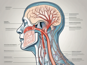 The human nervous system focusing on the glossopharyngeal nerve