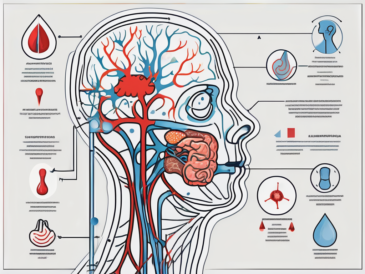 A human nervous system highlighting the glossopharyngeal nerve