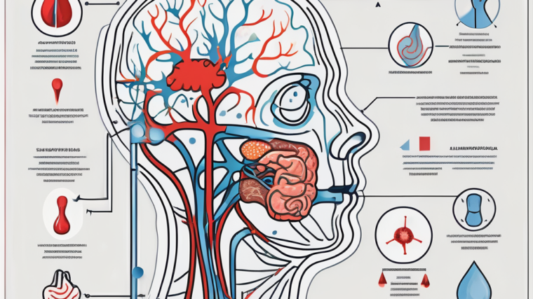 A human nervous system highlighting the glossopharyngeal nerve