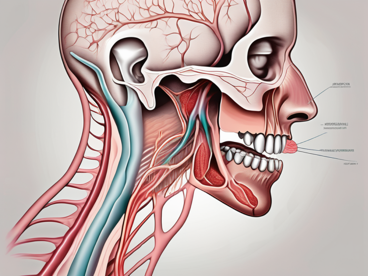 The glossopharyngeal nerve in relation to the tongue