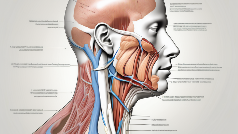 The human head and neck in cross-section