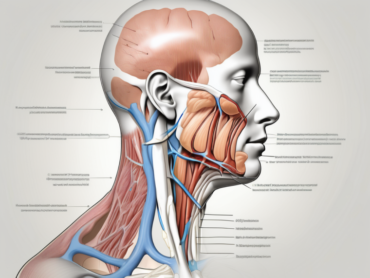 The human head and neck in cross-section