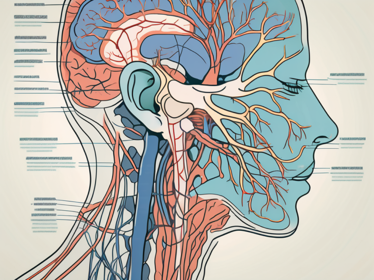 The human nervous system with a focus on the glossopharyngeal nerve