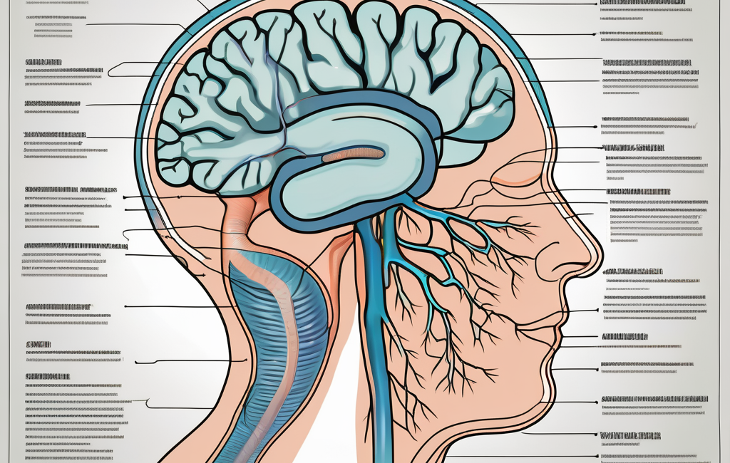 The glossopharyngeal nerve in relation to the brain and other parts of the nervous system