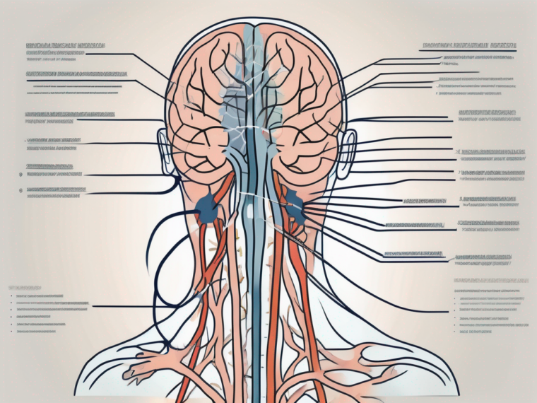 The human nervous system focusing on the glossopharyngeal nerve