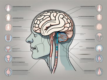 The human brain with the glossopharyngeal nerve highlighted