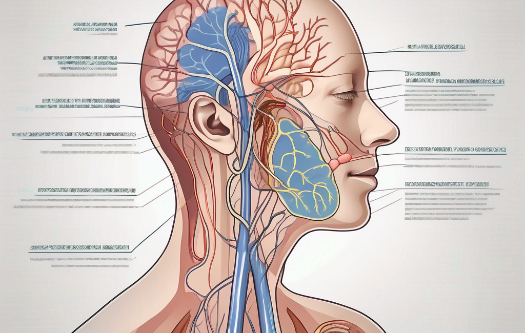 The human nervous system focusing on the glossopharyngeal nerve