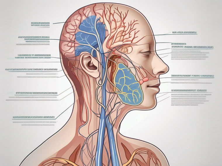 The human nervous system focusing on the glossopharyngeal nerve