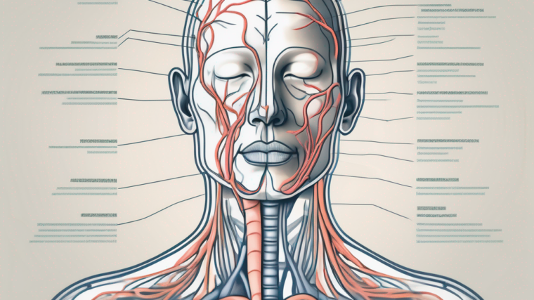 The human body highlighting the glossopharyngeal nerve