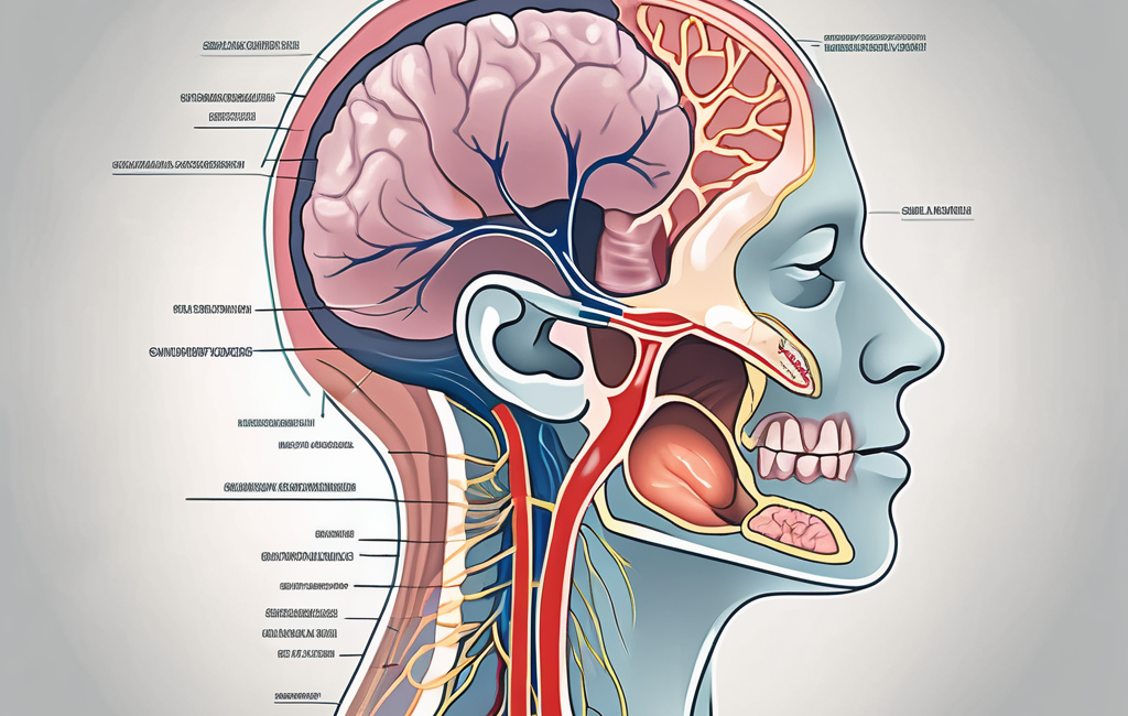 The human head and neck in cross-section