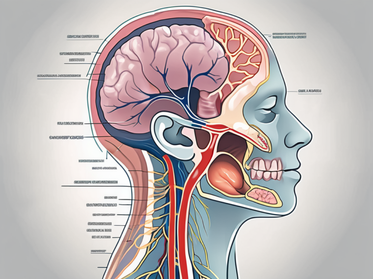 The human head and neck in cross-section